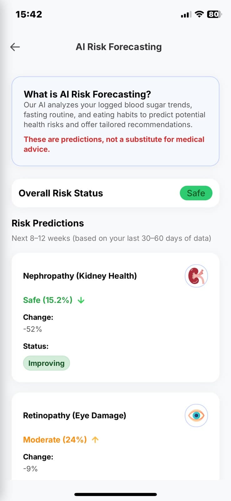AI glucose forecasting